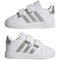 adidas Grand Court Hook and Loop Sneaker Kinder 01F7 - ftwwht/msilve/msilve 23