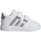 adidas Grand Court Hook and Loop Sneaker Kinder 01F7 - ftwwht/msilve/msilve 23