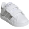 adidas Grand Court Hook and Loop Sneaker Kinder 01F7 - ftwwht/msilve/msilve 23