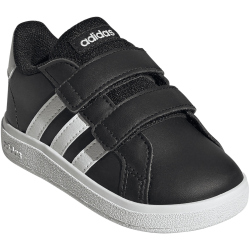 adidas Grand Court Hook and Loop Sneaker Kinder A0QM - cblack/ftwwht/cblack 19
