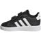adidas Grand Court Hook and Loop Sneaker Kinder A0QM - cblack/ftwwht/cblack 19