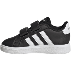 adidas Grand Court Hook and Loop Sneaker Kinder A0QM - cblack/ftwwht/cblack 20