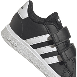 adidas Grand Court Hook and Loop Sneaker Kinder A0QM - cblack/ftwwht/cblack 20
