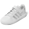 adidas Grand Court Elastic Lace and Top Strap Sneaker mit Klettverschlu&szlig; Kinder 01F7 - ftwwht/msilve/msilve 29