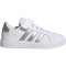 adidas Grand Court Elastic Lace and Top Strap Sneaker mit Klettverschlu&szlig; Kinder 01F7 - ftwwht/msilve/msilve 29