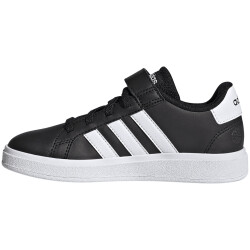 adidas Grand Court Elastic Lace and Top Strap Sneaker mit Klettverschluß Kinder A0QM - cblack/ftwwht/cblack 28