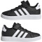 adidas Grand Court Elastic Lace and Top Strap Sneaker mit Klettverschluß Kinder A0QM - cblack/ftwwht/cblack 28
