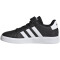 adidas Grand Court Elastic Lace and Top Strap Sneaker mit Klettverschluß Kinder A0QM - cblack/ftwwht/cblack 28