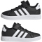 adidas Grand Court Elastic Lace and Top Strap Sneaker mit Klettverschlu&szlig; Kinder A0QM - cblack/ftwwht/cblack 28.5
