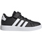 adidas Grand Court Elastic Lace and Top Strap Sneaker mit Klettverschlu&szlig; Kinder A0QM - cblack/ftwwht/cblack 29