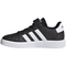adidas Grand Court Elastic Lace and Top Strap Sneaker mit Klettverschlu&szlig; Kinder A0QM - cblack/ftwwht/cblack 29