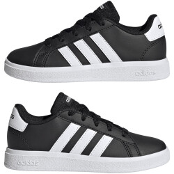 adidas Grand Court Lace-Up Sneaker Kinder A0QM - cblack/ftwwht/cblack 28
