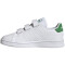 adidas Advantage Court Hook-and-Loop Sneaker Kinder 01F7 - ftwwht/green/cblack 28