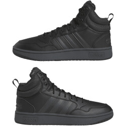 adidas Hoops 3.0 Basketball Classic Winterized Mid-Top Winterschuhe gefüttert Herren A0QM - cblack/carbon/ftwwht 39 1/3