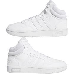 adidas Hoops 3.0 Mid Classic Sneaker Damen 01F7 - ftwwht/ftwwht/dshgry 36 2/3