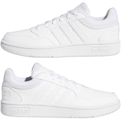 adidas Hoops 3.0 Low Classic Sneaker Damen 01F7 - ftwwht/ftwwht/dshgry 41 1/3