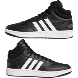 adidas Hoops 3.0 Mid Classic Vintage Sneaker A0QM - cblack/ftwwht/gresix 38