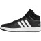 adidas Hoops 3.0 Mid Classic Vintage Sneaker A0QM - cblack/ftwwht/gresix 38