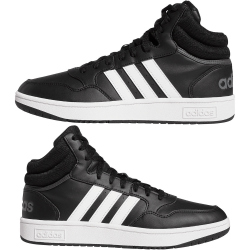 adidas Hoops 3.0 Mid Classic Vintage Sneaker A0QM - cblack/ftwwht/gresix 41 1/3