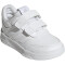 adidas Tensaur Hook and Loop Sneaker Kinder 01F7 - ftwwht/ftwwht/greone 22
