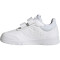 adidas Tensaur Hook and Loop Sneaker 01F7 - ftwwht/ftwwht/greone 28