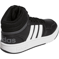 adidas Hoops Mid-Top Sneaker Kinder A0QM - cblack/ftwwht/gresix 28.5