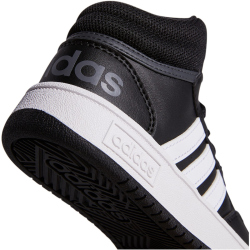 adidas Hoops Mid-Top Sneaker Kinder A0QM - cblack/ftwwht/gresix 34