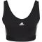 adidas Essentials Removable Pads Crop-Top Damen 095A - black/white XXS