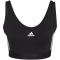 adidas Essentials Removable Pads Crop-Top Damen 095A - black/white XXS