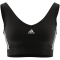 adidas Essentials Removable Pads Crop-Top Damen 095A - black/white XXS