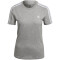 adidas LOUNGEWEAR Essentials Slim T-Shirt Damen 83F7 - mgreyh/white L