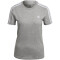 adidas LOUNGEWEAR Essentials Slim T-Shirt Damen 83F7 - mgreyh/white L