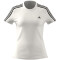 adidas LOUNGEWEAR Essentials Slim T-Shirt Damen 001A - white/black XS