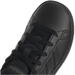 adidas Grand Court Lace-Up Sneaker Kinder A0QM - cblack/cblack/gresix 38 2/3