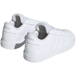 adidas Grand Court Lace-Up Sneaker Kinder 01F7 - ftwwht/ftwwht/greone 28
