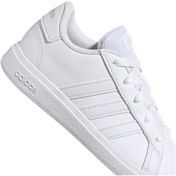 adidas Grand Court Lace-Up Sneaker Kinder 01F7 - ftwwht/ftwwht/greone 28