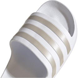 adidas Aqua Adilette Badelatschen EF1730 - cloud white/platin met./cloud white 37