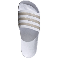 adidas Aqua Adilette Badelatschen EF1730 - cloud white/platin met./cloud white 42