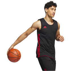 adidas 3G Speed Reversible Basketballtrikot Herren 095A - black/powred S