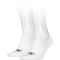 2er Pack Calvin Klein Logo High-Cut Füßlinge Herren