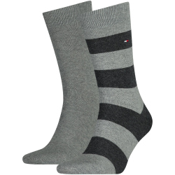 2er Pack TOMMY HILFIGER Rugby Stripe Socken Herren