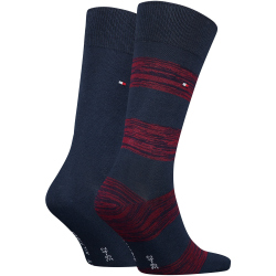 2er Pack TOMMY HILFIGER Rugby Stripe Socken Herren