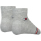 2er Pack TOMMY HILFIGER Biobaumwollsocken Babys 003 - light grey melange 15-18