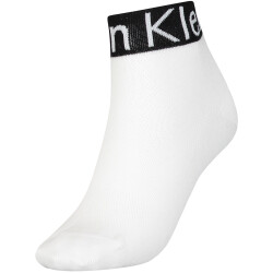 Calvin Klein Modern Logo Quarter Socken Damen 002 - white