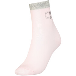 Calvin Klein Big Crystal Logo Short Socken Damen 004 - pink