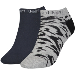 2er Pack Calvin Klein Leopard Sneakersocken Damen 004 -...