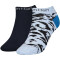 2er Pack Calvin Klein Leopard Sneakersocken Damen 002 - denim melange