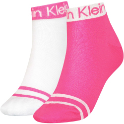 2er Pack Calvin Klein Logo Quarter Socken Damen 003 -...