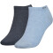 2er Pack Calvin Klein Sneakersocken Damen 006 - light blue melange
