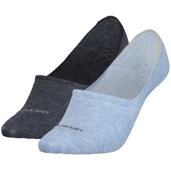 2er Pack Calvin Klein Mid-Cut-Logo Füßlinge...